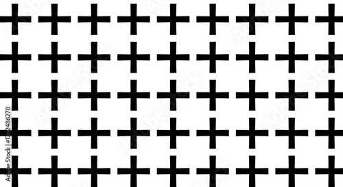 Black crosses pattern