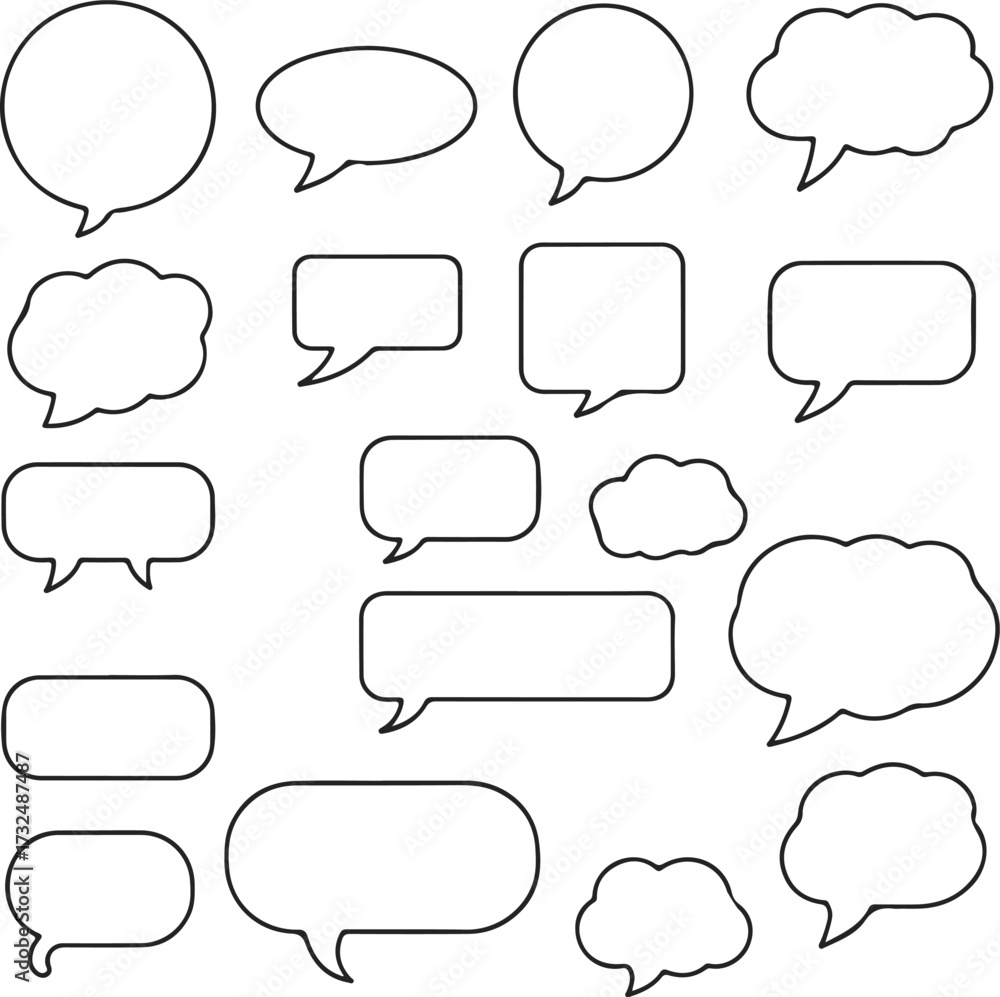 Obraz premium set of speech bubbles