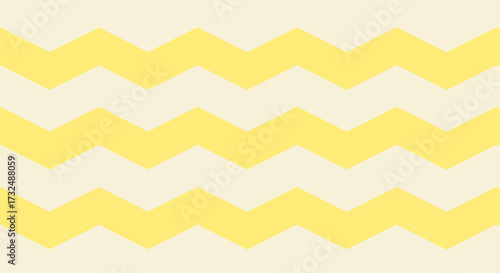 Zigzag pattern of yellow and beige