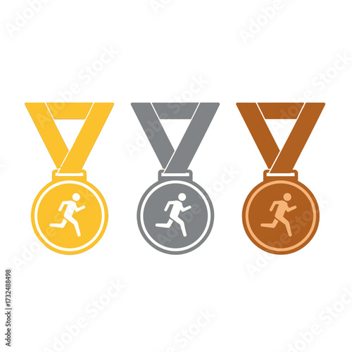 Medals of honor for athletic achievements in sports competitions.