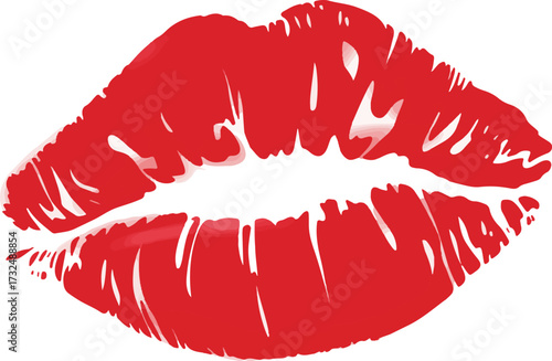 red lips print