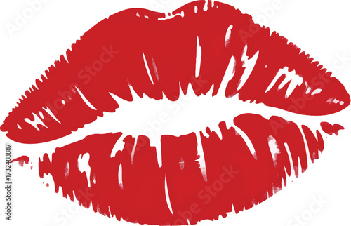 red lips print