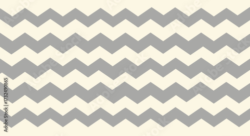 Zigzag pattern, grey on light tan