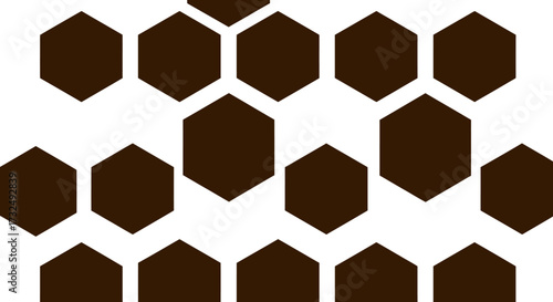 Brown honeycomb pattern