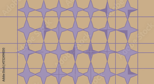 Star pattern on grid