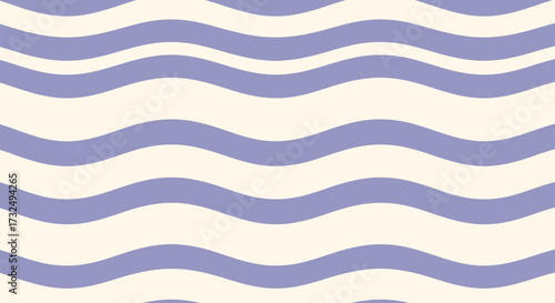Lilac and cream wavy pattern