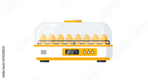 Automated eggs incubator machine with transparent cover for poultry farm
