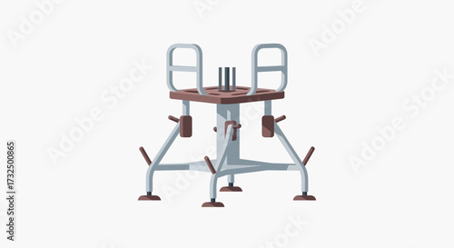 Gym equipment vector illustration in isometric style, modern design