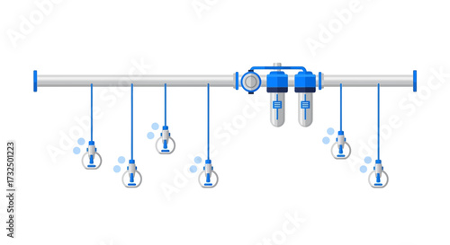 Innovative irrigation system setup for efficient water distribution solution