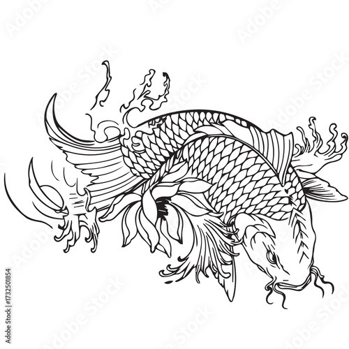 Koi fish tattoo 012