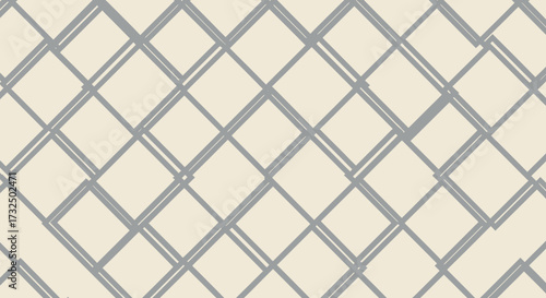 Light grey trellis pattern on off-white background