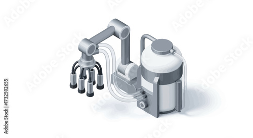 Isometric robot arm and equipment, automation in manufacture process