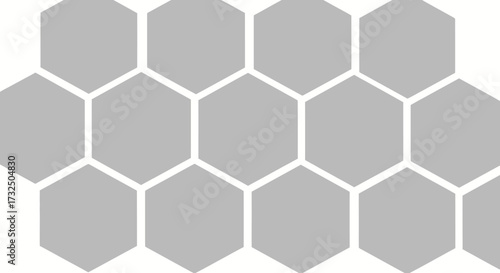 Gray hexagons tiling together