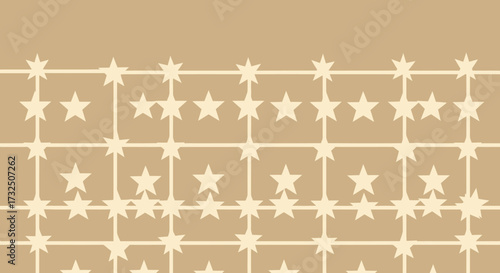 Stars on grid background