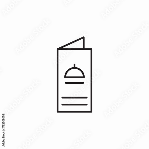 restaurant menu icon sign vector