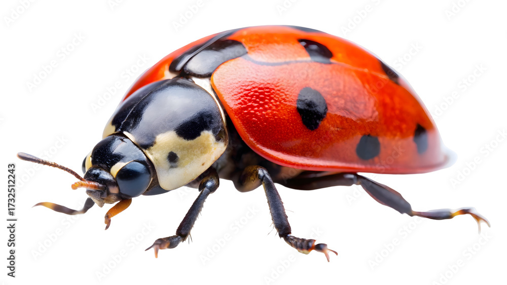 Fototapeta premium ladybug on white background