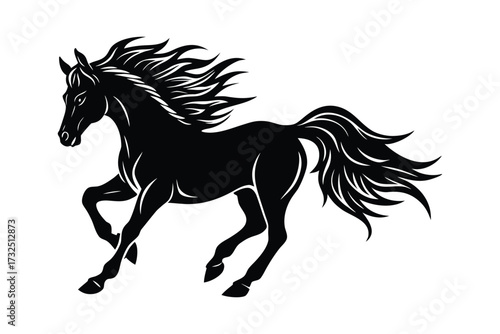 Running Horse Silhouette