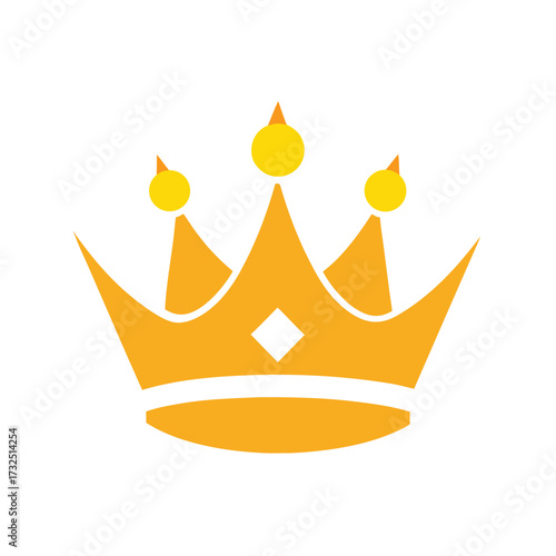 Royal Crown Vector On White Background