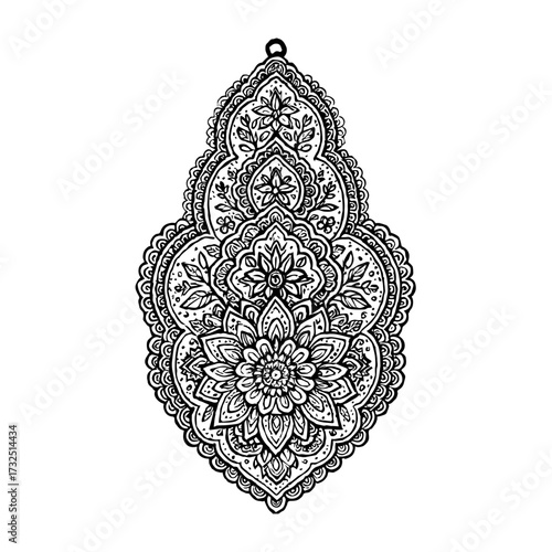 "Petals aligned—grace carved in sacred descent."