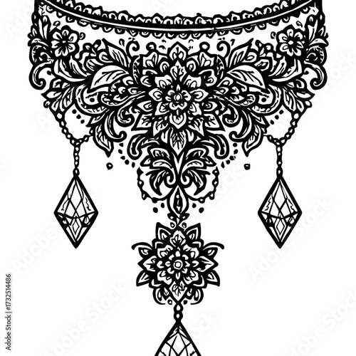 "Petals suspended—diamonds fall in quiet bloom."