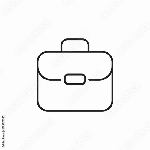 briefcase portfolio icon sign vector