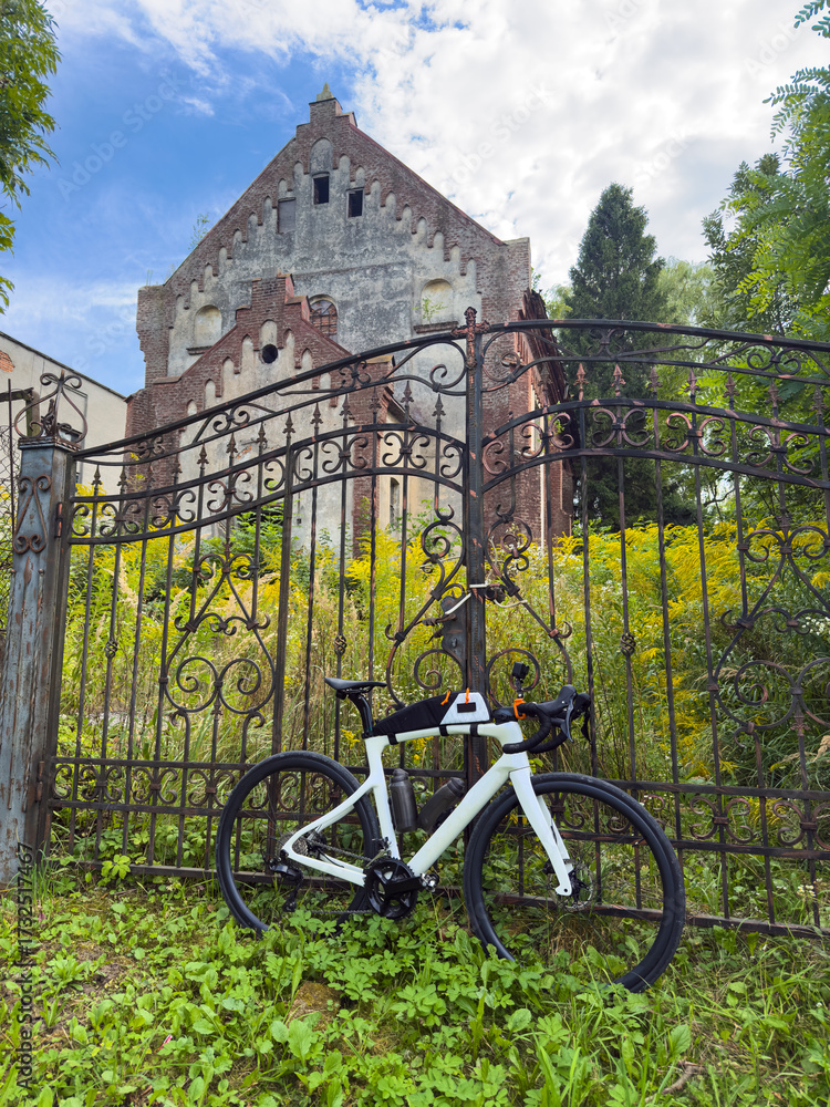 Fototapeta premium Cycling Adventure in the Countryside with a Road Bike