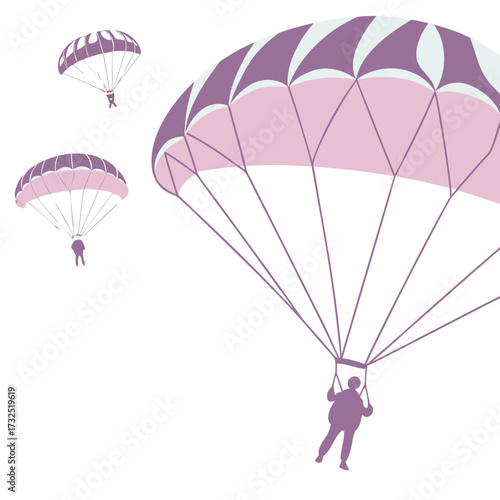 Experience the thrill of adventure as skydivers gracefully descend under vibrant parachutes, embracing freedom and exhilaration in the open sky.