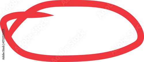 Hand drawn red oval shape isolated on white background, a simple graphic element for design Free Download Hand drawn red oval shape isolated on white background, a simple graphic element for design - GFXLoad