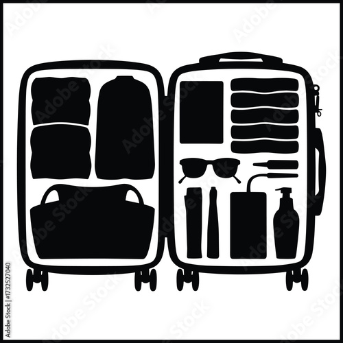 travelling suitcase silhouette