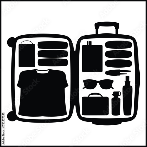 travelling suitcase silhouette