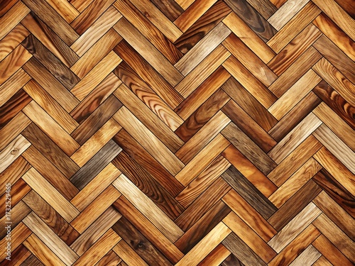 Herringbone pattern of wood
