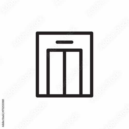 lift elevator icon sign vector