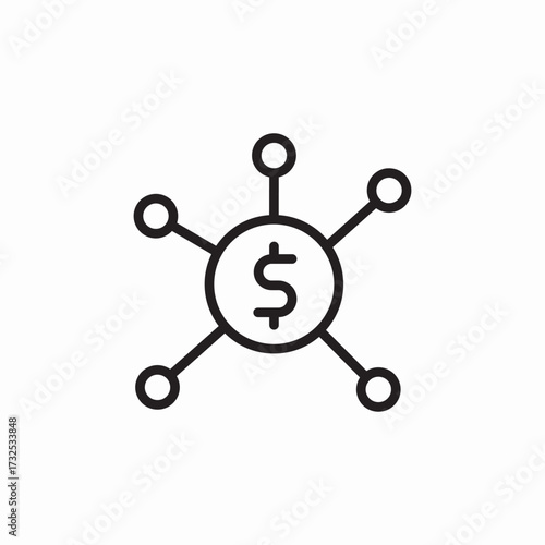 money share icon sign vector