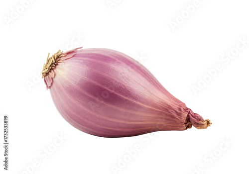 Foto Fresh shallot isolated on transparent background, whole red onion vegetable for