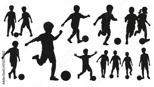 Soccer Player Kicking Ball – Vector Illustration of Man Against Background AI EPS PNG JPEG