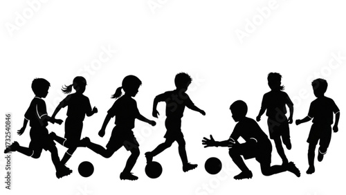 Soccer Player Kicking Ball – Vector Illustration of Man Against Background AI EPS PNG JPEG