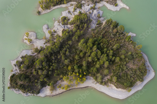 Pena reservoir in Triste, Huesca, Aragon, Spain