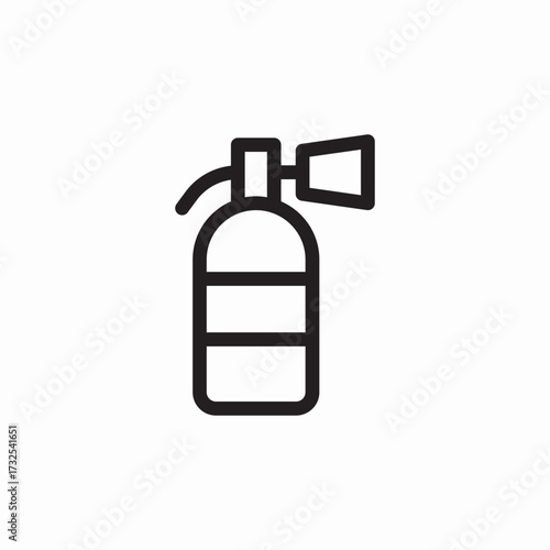 fire extinguisher icon sign vector