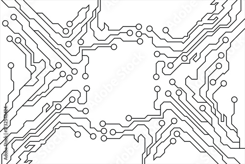 High-tech circuit board technology background 