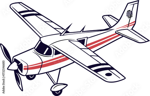 Vintage Seaplane Illustration