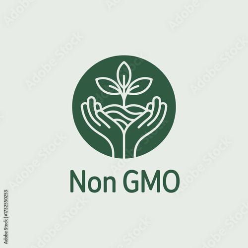 This image illustrates nurturing hands with a young plant sprouting, symbolizing the commitment to non-GMO practices and promoting a healthier sustainable future.