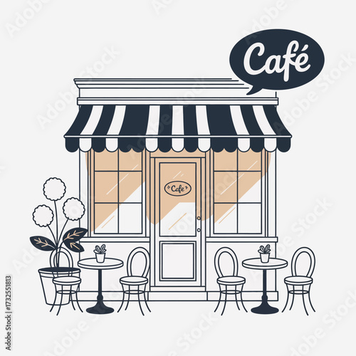 This stylish café exudes a trendy vibe, featuring chic outdoor seating that encourages social interactions and provides a cozy space for friends to gather over coffee.
