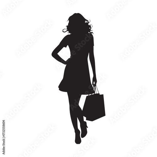 woman with shopping bags