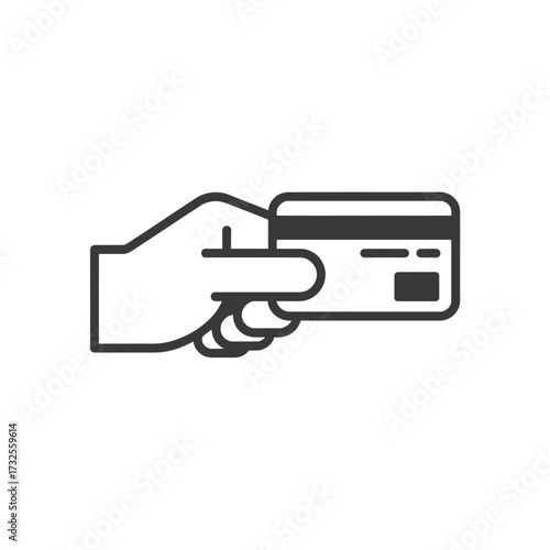 Hand holding credit card for payment or transaction