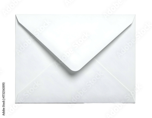 Close-up of a blank white envelope against a black background