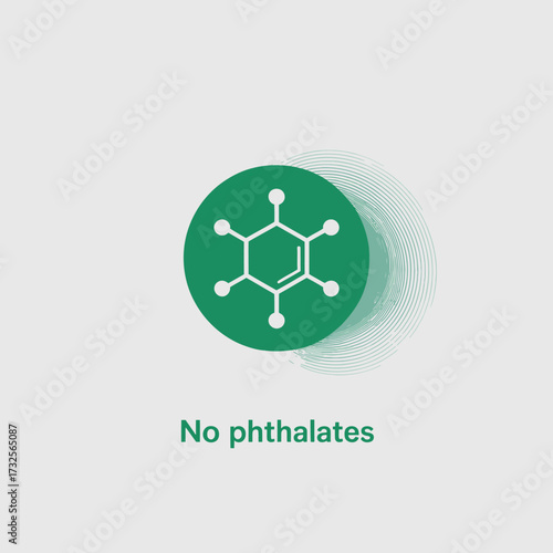 This image illustrates a symbol representing the absence of phthalates, emphasizing the importance of safe, healthy products for consumers seeking eco-friendly options.
