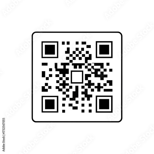 qr code on white