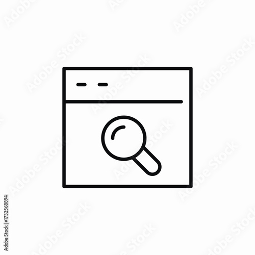 website search icon sign vector