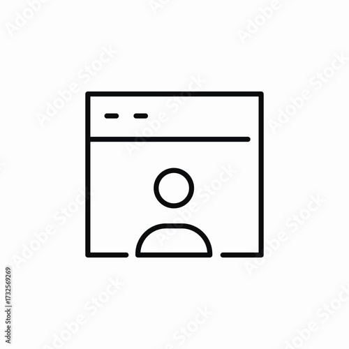 website user icon sign vector