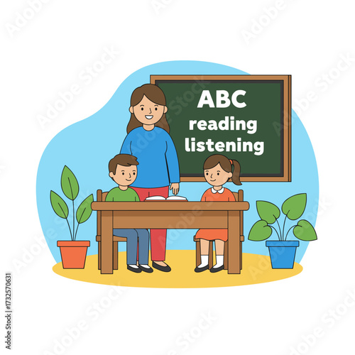 In their English class, a student takes part in a debate